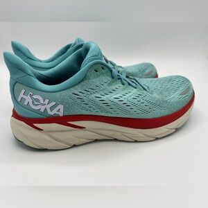 Hoka Women's Aqua/Teal Clifton 8 running shoes Size 8